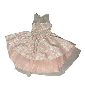 Stunning Chantilly place pink dress with sheer top